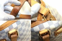 希少美中古■LOUIS VUITTON ダミエアズール ハムプステッドPM レザー ハンドバッグ ルイヴィトン■0222wr0251721_画像9