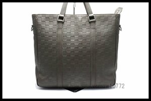 近年モデル希少美中古■LOUIS VUITTON ダミエアンフィニ タダオPM レザー トートバッグ ルイヴィトン■0201ar2375389