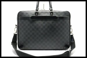 近年モデル希少美中古■LOUIS VUITTON ダミエグラフィット PDVGM レザー 2way ビジネスバッグ ブリーフケース ルイヴィトン■0201hf5522843