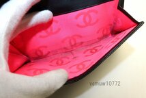 希少美中古■CHANEL 18番台 カンボンライン レザー 2つ折り長財布 シャネル■0215be3033-8M_画像7