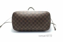 希少美中古■LOUIS VUITTON ダミエ ネヴァーフルMM レザー トートバッグ ルイヴィトン■0215sh0317419_画像3