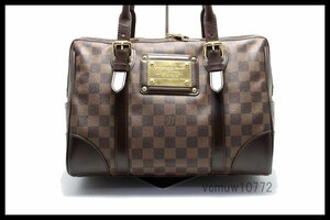 希少美中古■LOUIS VUITTON ダミエ バークレー レザー ハンドバッグ ルイヴィトン■0222mk244-1K