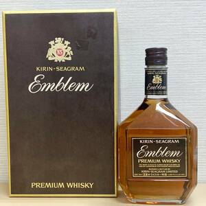 【未開栓】 KIRIN-SEAGRAM Emblem 43% 760ml キリンシーグラム エンブレム ウイスキー特級 PREMIUM WHISKY 古酒 箱付 保管品