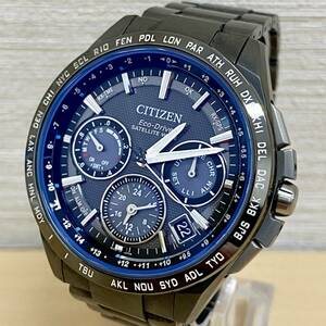 【稼動品】 CITIZEN ATTESA SATELLTE WAVE F900-T022189 シチズン アテッサ サテライトウェーブ メンズ 腕時計 Eco-Drive デイト 中古品