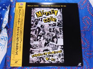 LD レーザーディスク モトリー・クルー デケイド・オブ・デカダンス MOTLEY CRUE / DECADE OF DECADENCE '81-'91 帯付き