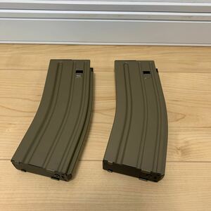 東京マルイ 次世代 M4 ノーマルマガジン FDE TAN 2本セット　送料無料