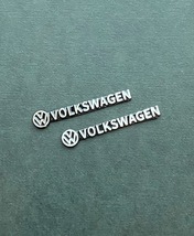 ミニステッカー VW フォルクスワーゲン Volkswagen ゴルフ エンブレム シール オーディオ スピーカー ウインドウ ダッシュボード 2枚_画像1