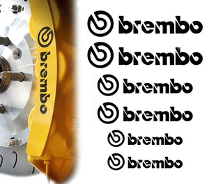 ブレンボ brembo ステッカー 黒 ブレーキキャリパー リムステッカー カッティングシール 耐熱 ブラック 1シート