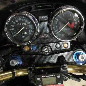 ★☆T02 ZRX1100 カーボン柄トップブリッジ部シート☆★の画像2