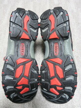 2.4万 防水透湿 定番 KEEN キーン GYPSUM Ⅱ WP M-BLACK TANGO ジプサム ウォータープルーフ 黒 x 赤 29 US11 本革 トレッキングシューズ_画像8