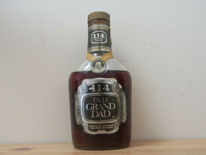 古酒 未開栓 超希少 OLD GRAND DAD 114 オールド グランダッド ウイスキー バーボン 750ml 57% no.13 旧ボトル 80S