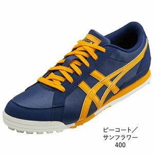  очень красивый товар шедевр водонепроницаемой спецификации Asics ASICS PCTSF 29cm туфли для гольфа гель pre Schott Classic 3 бушлат / солнечный цветок Golf одежда 