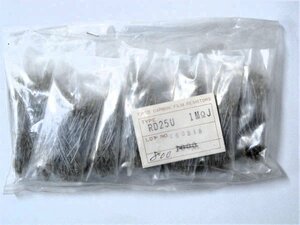 WA57646＜未使用＞RD25U1MΩ 炭素皮膜固定抵抗器 FIXED CARBON FILM RESISTORS