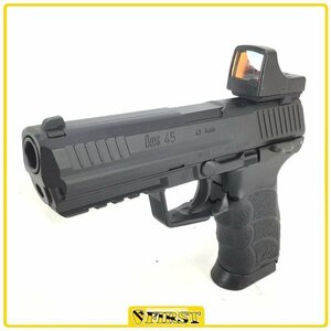 7894】東京マルイ製 H&K HK45 電動ハンドガン TYPE-α(アルファ)＋QTSカスタム マイクロプロサイトにクラックあり 箱なし 取説あり