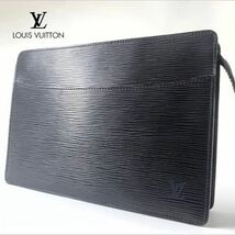 LOUIS VUITTON　ルイヴィトン ポシェットオム　エピ　クラッチバッグ　セカンドバッグ　レザー　本革　黒　　_画像1