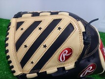 未使用 Rawlings/ローリングス HOH DP　左投用ソフトボール ピッチャー用藤田倭モデル GS9FHDY14 カラー:ブラック/キャメル _画像4