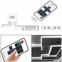 LED コントローラー ワイヤレス 調光器 リモコン DC12V/24V　兼用 点灯パターン 8種類 LEDテープや照明に 2個セット N254_画像4