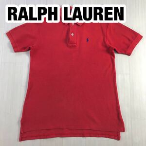 RALPH LAUREN ラルフローレン 半袖ポロシャツ S レッド ナイガイ