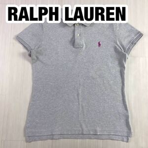 RALPH LAUREN SPORT Ralph Lauren спорт рубашка-поло с коротким рукавом L светло-серый ... вышивка po колено 