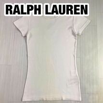 RALPH LAUREN ラルフローレン 半袖Tシャツ S 生成り_画像1