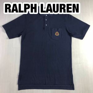 POLO GOLF RALPH LAUREN ポロ ゴルフ ラルフローレン 半袖ポロシャツ ネイビー 刺繍ロゴ ワッペンロゴ
