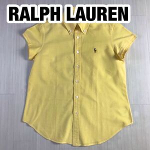 RALPH LAUREN Ralph Lauren short sleeves shirt lady's size 11 yellow 