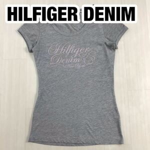 HILFIGER DENIM ヒルフィガーデニム 半袖Tシャツ レディースサイズ S グレー