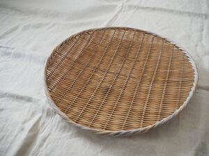古民具 昭和 レトロ 盆ざる 竹 天然素材 籠 ビンテージ 古道具