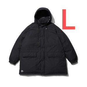 【L】22AW FreshService LONG HOODED DOWN COAT ダウンジャケット ブラック 