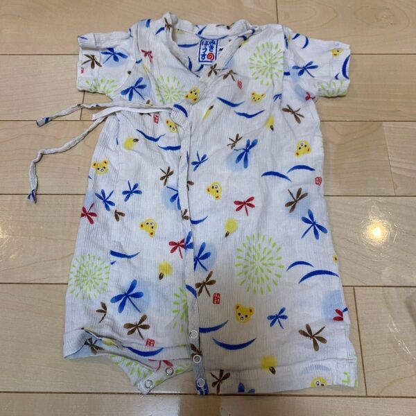 ミキハウス ベビー 甚平 ロンパース 浴衣 お祭り miki house