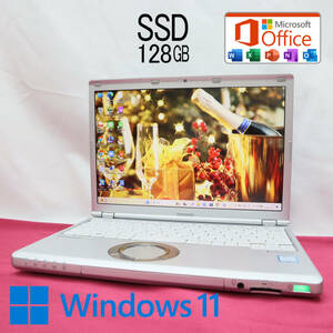 ★超美品 高性能7世代i3！M.2 SSD128GB★CF-SZ6 Core i3-7100U Webカメラ Win11 MS Office 中古品 ノートPC★P64031