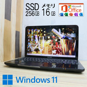 ★美品 高性能i5！新品SSD256GB メモリ16GB★T552/36F Core i5-3210M Webカメラ Win11 MS Office2019 Home&Business ノートPC★P65831