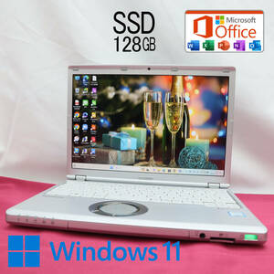 ★中古PC 高性能7世代i3！M.2 SSD128GB★CF-SZ6 Core i3-7100U Webカメラ Win11 MS Office 中古品 ノートPC★P64220