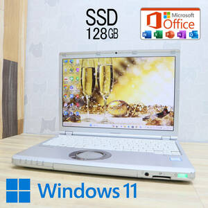 ★中古PC 高性能7世代i3！M.2 SSD128GB★CF-SZ6 Core i3-7100U Webカメラ Win11 MS Office 中古品 ノートPC★P64228