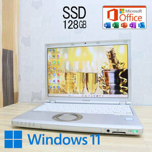 ★美品 高性能7世代i3！M.2 SSD128GB★CF-SZ6 Core i3-7100U Webカメラ Win11 MS Office 中古品 ノートPC★P64065