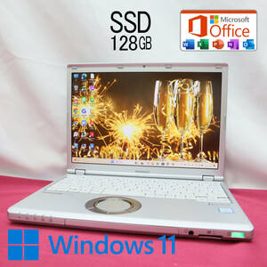 ★超美品 高性能7世代i3！M.2 SSD128GB★CF-SZ6 Core i3-7100U Webカメラ Win11 MS Office 中古品 ノートPC★P64210