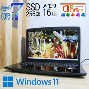 ★美品 最上級4コアi7！新品SSD256GB メモリ16GB★703061-49000 Core i7-3630QM グラボ搭載 Webカメラ Win11 MS Office2019 H&B★P66909