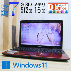 ★中古PC 最上級4コアi7！新品SSD512GB メモリ16GB★T451/58ER Core i7-2670QM Webカメラ Win11 MS Office2019 Home&Business★P67078