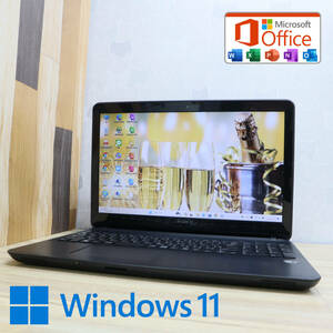 ★美品 高性能3世代i5！500GB★SVF1521A1J Core i5-3337U Webカメラ Win11 MS Office 中古品 ノートPC★P66850