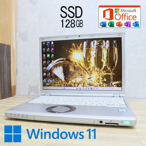 ★美品 高性能7世代i3！M.2 SSD128GB★CF-SZ6 Core i3-7100U Webカメラ Win11 MS Office 中古品 ノートPC★P64216