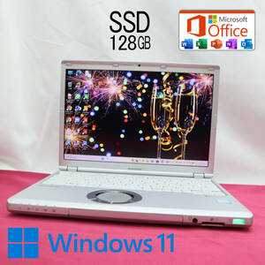 ★美品 高性能7世代i3！M.2 SSD128GB★CF-SZ6 Core i3-7100U Webカメラ Win11 MS Office 中古品 ノートPC★P64223