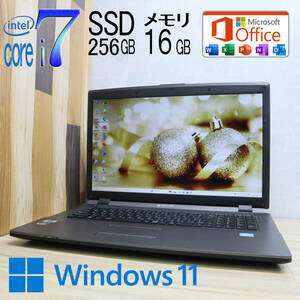 ★中古PC 最上級4コアi7！新品SSD256GB メモリ16GB★MB-W904B Core i7-3630QM グラボ搭載 Win11 MS Office2019 Home&Business★P66916