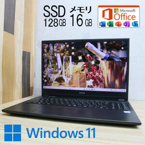 ★美品 高性能8世代i3！SSD128GB メモリ16GB★MPRO-NB510F Core i3-8145U Webカメラ Win11 MS Office2019 Home&Business ノートPC★P67280