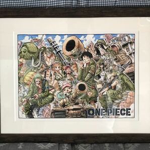 送料無料 ワンピース 未使用 複製原画 ジャンプフェスタ 2015 尾田栄一郎 ONE PIECE 複製原稿 集英社 少年ジャンプ ルフィ麦わら一味の画像1