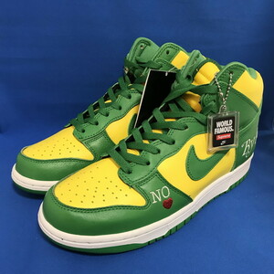 未使用 NIKE×Supreme スニーカー DN3741-700 メンズ 27.5cm グリーン/イエロー [jgg]