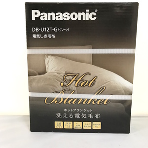  unused Panasonic electric .. blanket hot blanket ... electric single green DB-U12T-G [jgg]