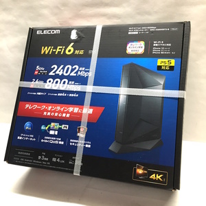 未使用 ELECOM Wi-Fiルーター Wi-Fi 6 2402+800Mbps WRC-X3200GST3 [jgg]