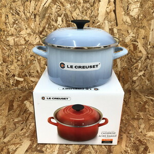 未使用LE CREUSET ホーロー鍋 キャセロール 20cm [jgg]