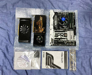 ASRock H270 Pro4 (M-ATX LGA 1151) Corei3-6100 MEM 8GB (4GBx2) GTX550ti GTX285