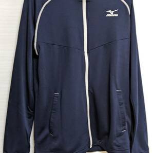 【価格4400円】MIZUNO ミズノ ジャージ 上のみ サイズXL ネイビー K2JCAN4011 上着 薄い裏起毛 の画像2